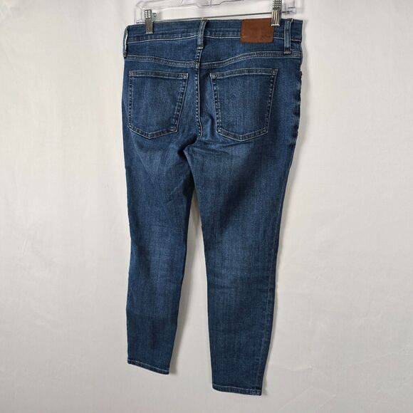 J. Crew Jeans Women's 29 Petite Blue 9" High Rise Toothpick Medium Wash - Picture 15 of 16